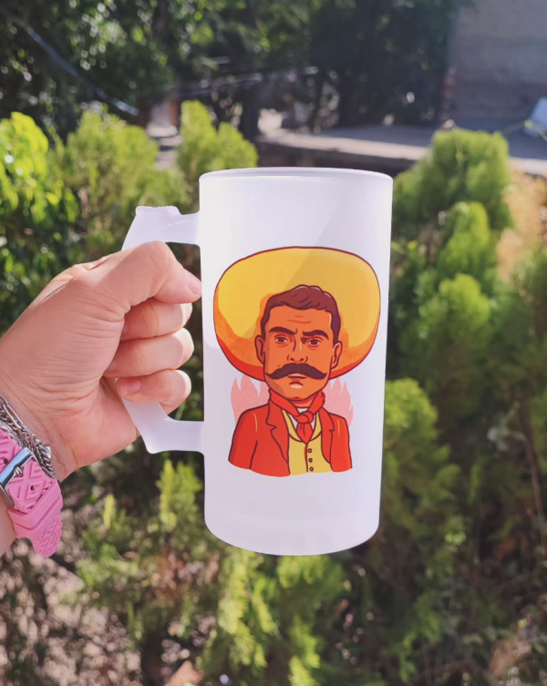 Tarro de vidrio satinado 16 oz